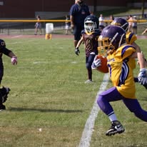 Titans tackle football player running with the ball