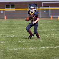 Titans ball carrier running with the football